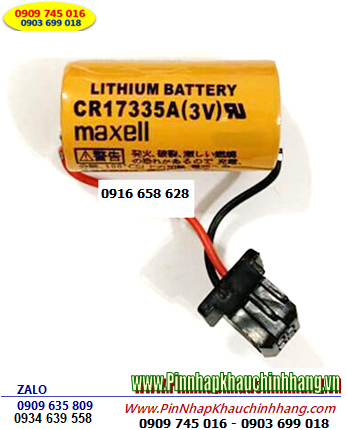 Maxell CR17335A, Pin nuôi nguồn Maxell CR17335A lithium 3v 2/3A 1650mAh Made in Japan